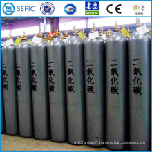 Cylindre sans couture de gaz de CO2 d&#39;acier à haute pression de 80L (ISO267-80-15)